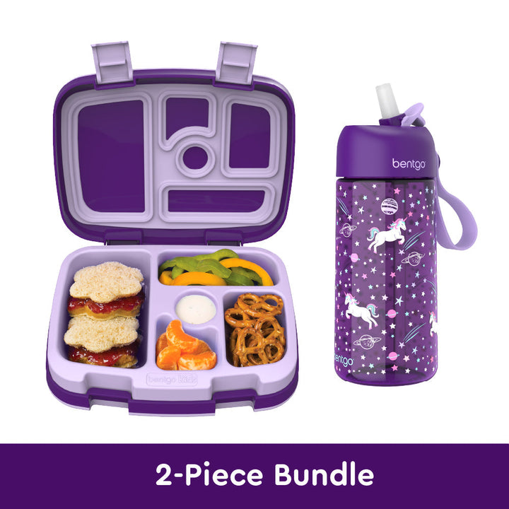 Bentgo Kids Prints Lunch Box & Water Bottle H9