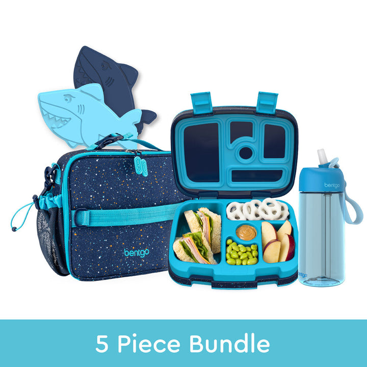 Bentgo Kids Prints Lunch 5-Piece Set with Ice Packs S6