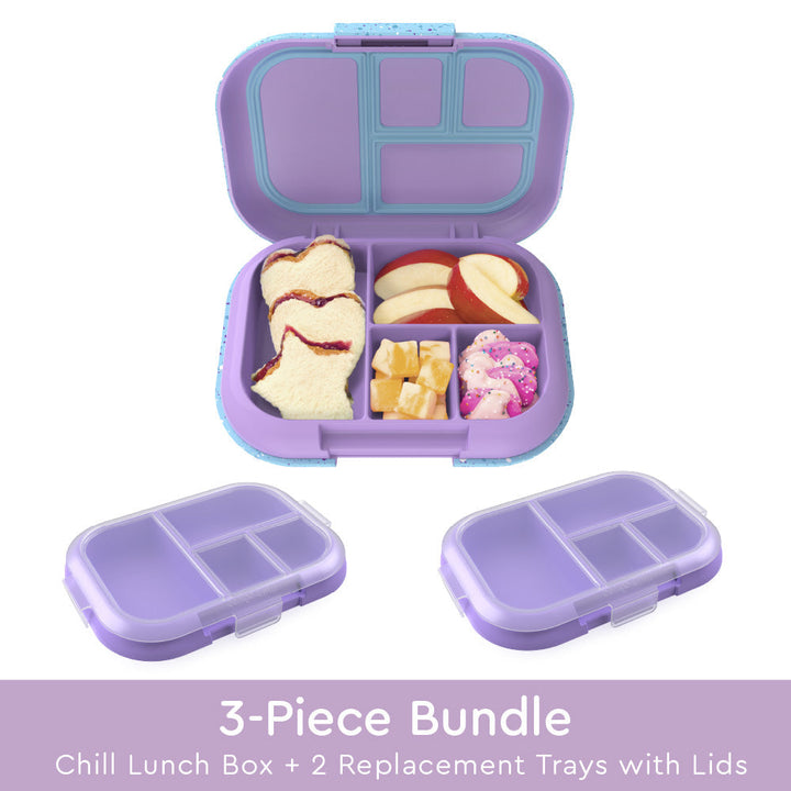 Bentgo Chill Kids Lunch Box & 2 Extra Trays with Lids N0