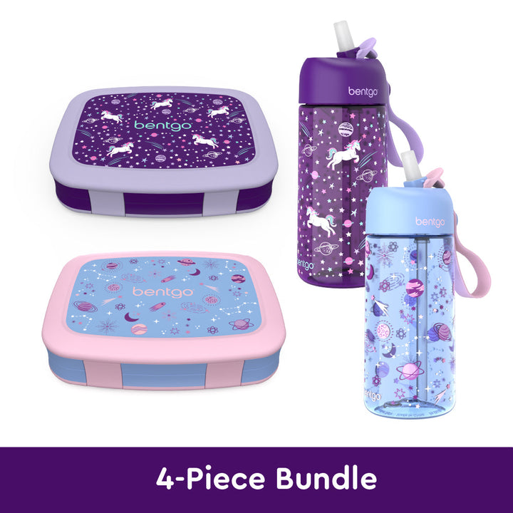 Bentgo Kids Prints Lunch Boxes & Water Bottles R2